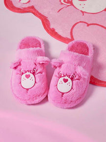 Pantufa Feminina De Pelúcia Quente Com Estampa Desenho Animado