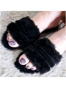 Pantufa Feminina De Pelúcia Macio Chinelo Confortável