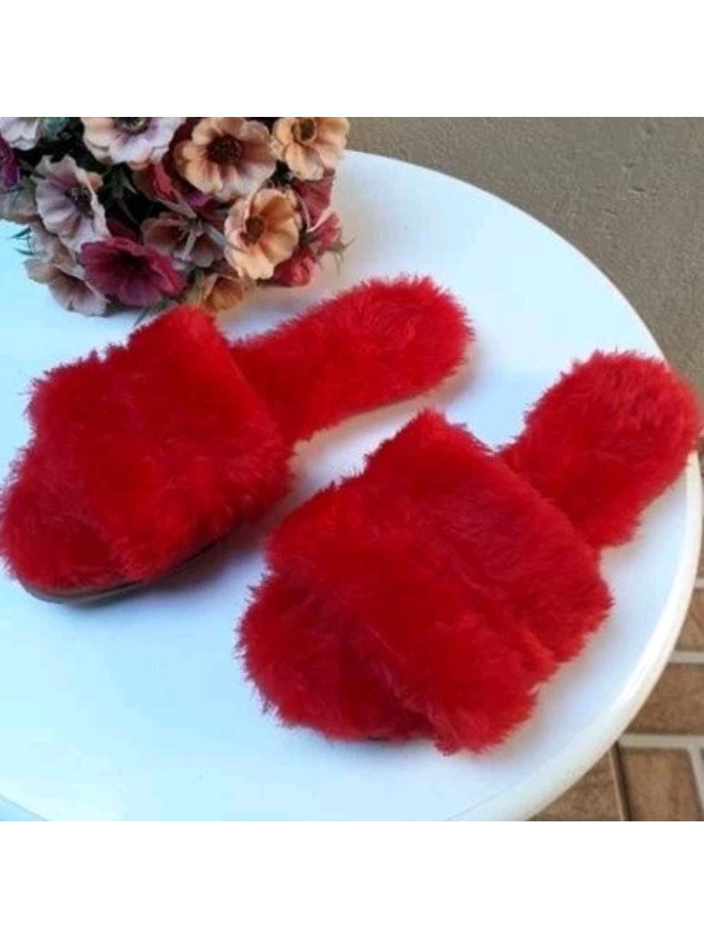 Pantufa Feminina De Pelúcia Macio Chinelo Confortável