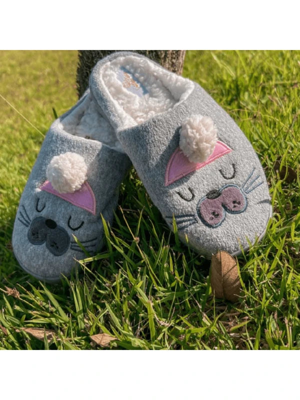 Pantufa Feminina Estampa Desenho Animado Chinelo Antiderrapante