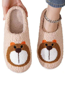 Pantufa Confortável Antiderrapante Design De Urso Desenho Animado