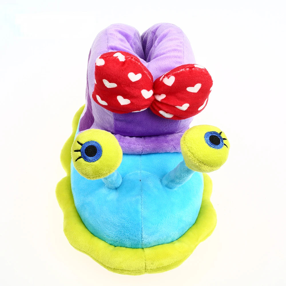 Pantufa De Pelúcia Caracol Desenho Animado Design Aconchegante Para Inverno