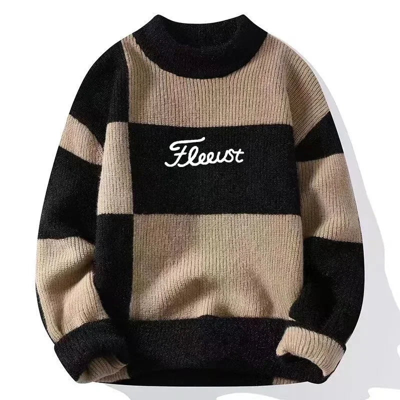 Jaqueta Masculina De Lã Confortável Casaco Moda Casual Suéter Para Inverno