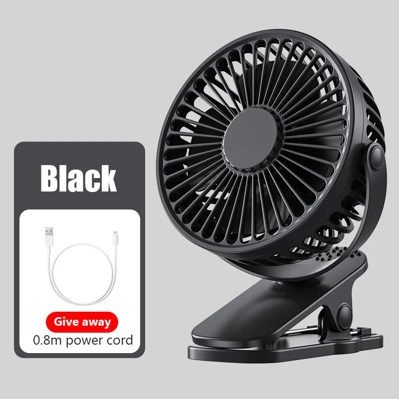 Mini Ventilador de Mão Clip Carregamento USB - Lojas Marinas