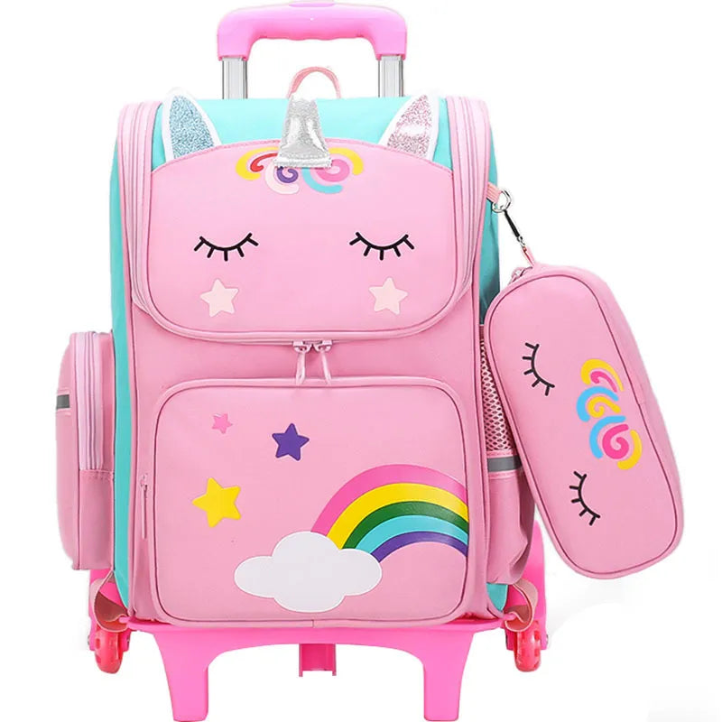 Mochila Escolar Infantil Unicórnio - Acompanha Estojo