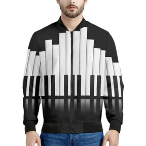 Jaqueta Masculina Estampa 3D Piano Moda Moletom Casaco Casual