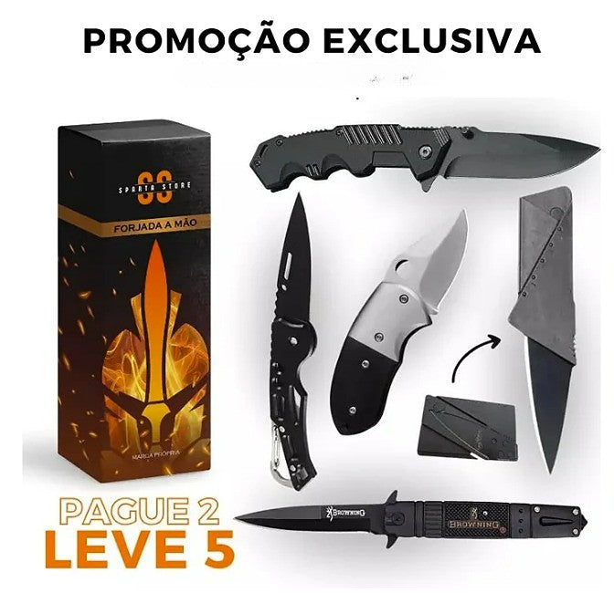 Kit 5 Canivetes Power PRO ( Pague 2 Leve 5 )- Lojas Marinas