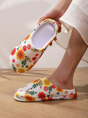 Pantufa Macia Estampa Floral Chinelo Doméstico Confortável