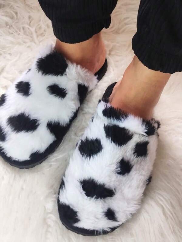 Pantufa de Pelúcia Estampado Chinelo Doméstico