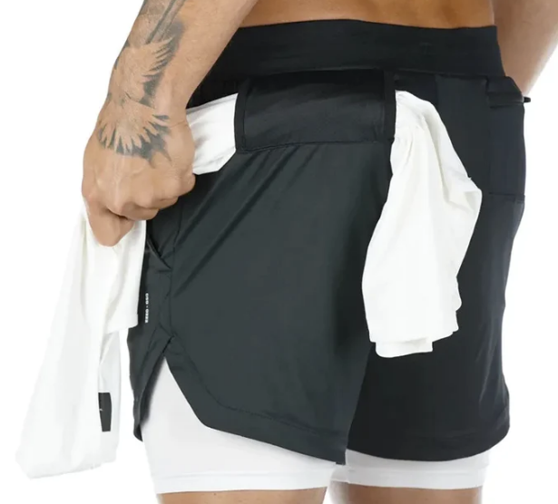 Kit 3 Shorts de Treino Running 2 em 1 - Lojas Marinas