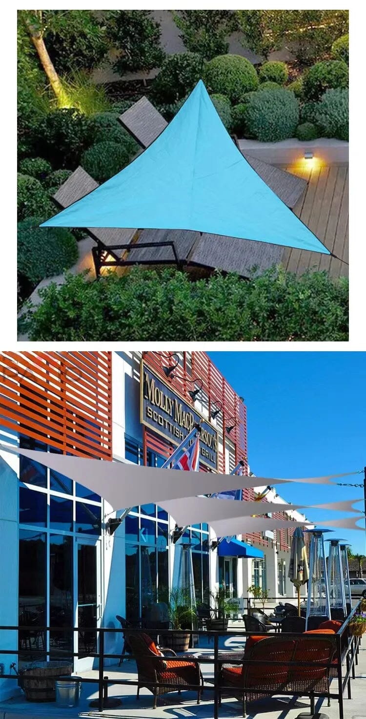 Toldo Portátil Impermeável Flexível e Resistente Com Proteção UV Triangular - Lojas Marinas