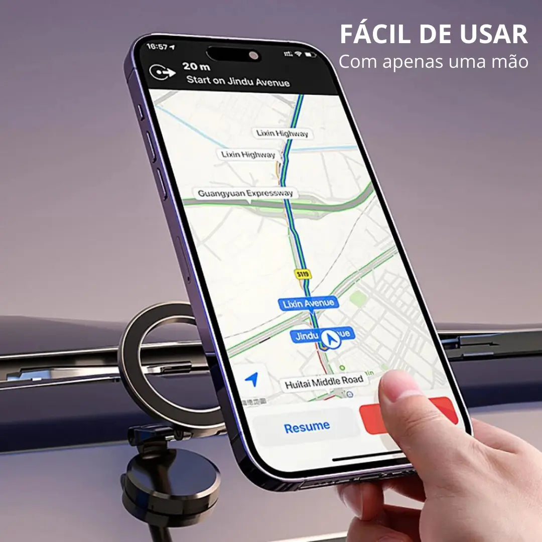 Suporte de Celular para Carro Ultra Magnético Compacto - Lojas Marinas