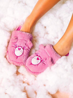 Pantufa Feminina De Pelúcia Quente Com Estampa Desenho Animado