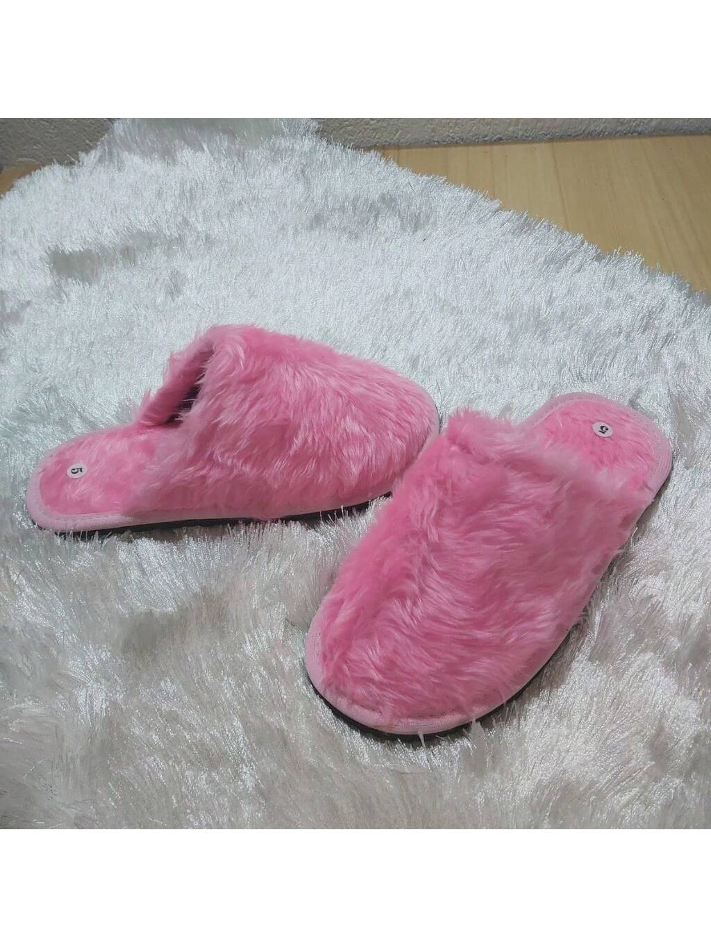 Pantufa de Pelúcia Unissex Inverno Chinelo Doméstico