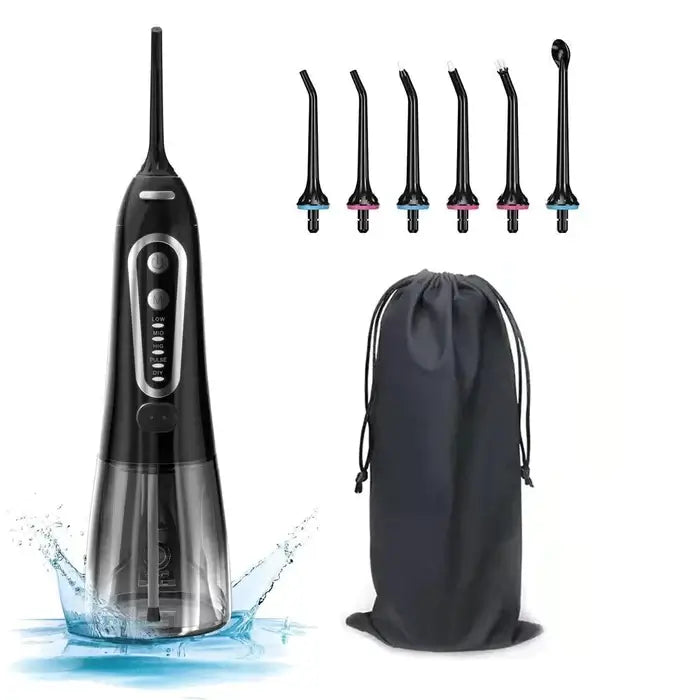 Kit com 2 Waterpik Bucal Wave - Irrigador Dental + Cabo Usb + 5 Bicos + Necessaire para Viagem