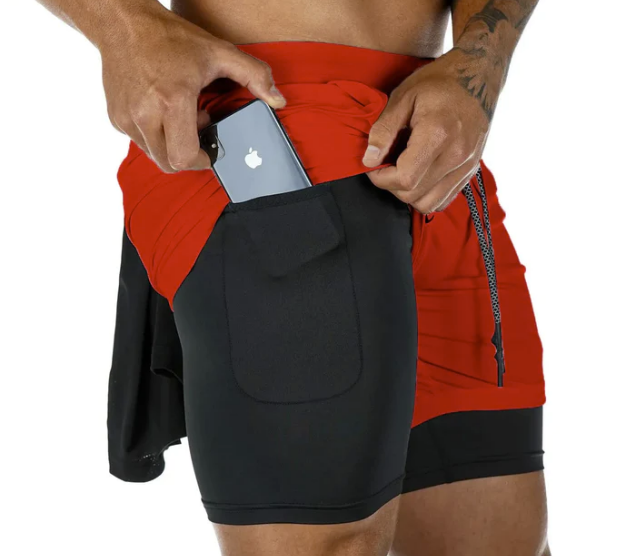 Kit 3 Shorts de Treino Running 2 em 1 - Lojas Marinas