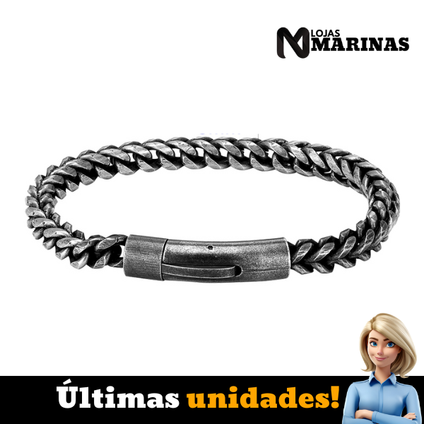 Pulseira Masculina Vintage Corrente