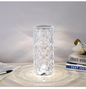 Luminária de Mesa Cristal LED USB - Minha loja