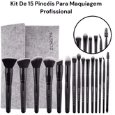 Kit de Pincéis para Maquiagem Profissional Zoreya - Kit 15 - Minha loja